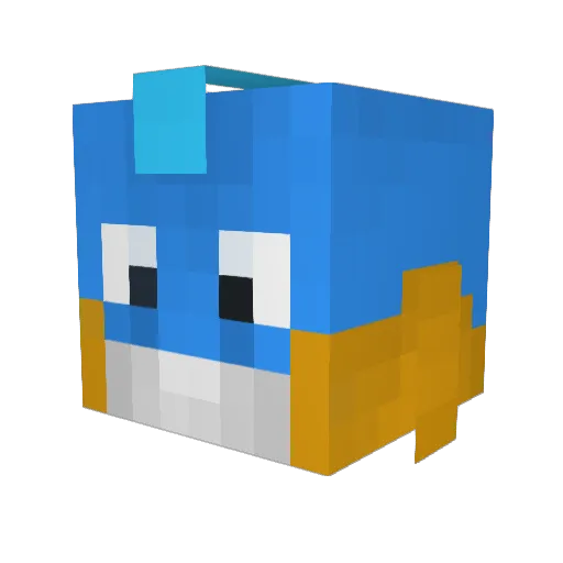 xTwist3r Minecraft avatar head, 3D render