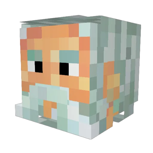 xTyphon76 Minecraft avatar head, 3D render