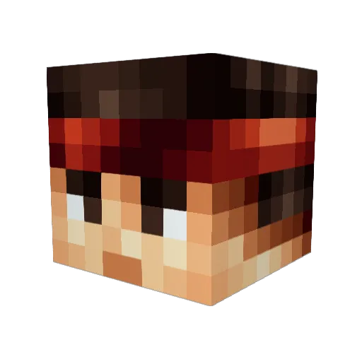 xUMi Minecraft avatar head, 3D render