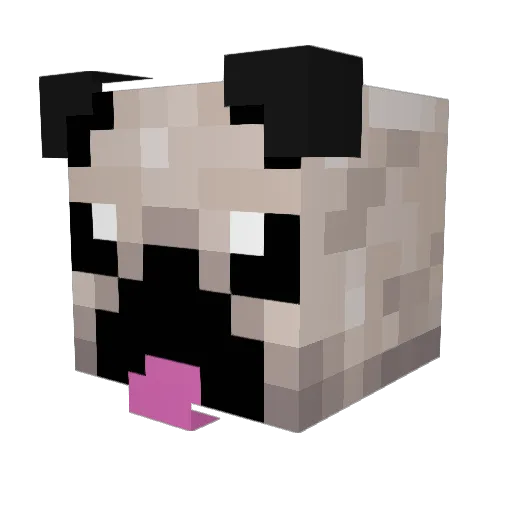 xUND3RRAT3Dx Minecraft avatar head, 3D render