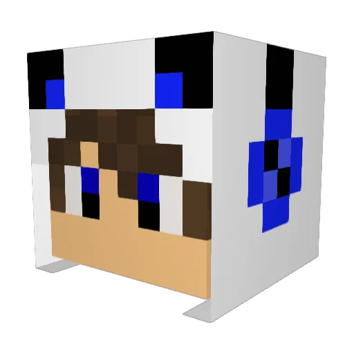 xUnlockTheMaar Minecraft avatar head, 3D render