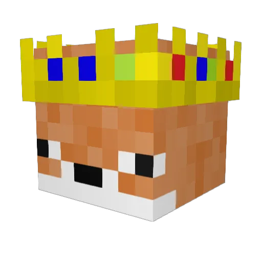 xUnowski Minecraft avatar head, 3D render
