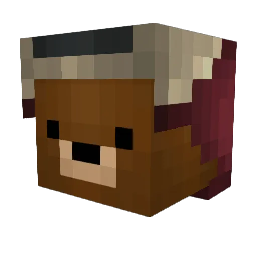 xV0IDx Minecraft avatar head, 3D render