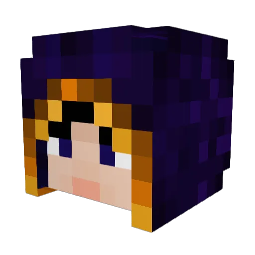xVIsAsx Minecraft avatar head, 3D render