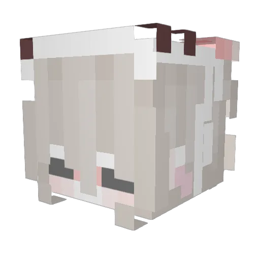 xVM487 Minecraft avatar head, 3D render