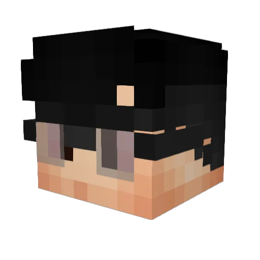 xVanZzz Minecraft avatar head, 3D render