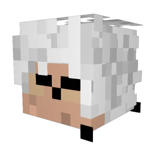 xVarrion Minecraft avatar head, 3D render