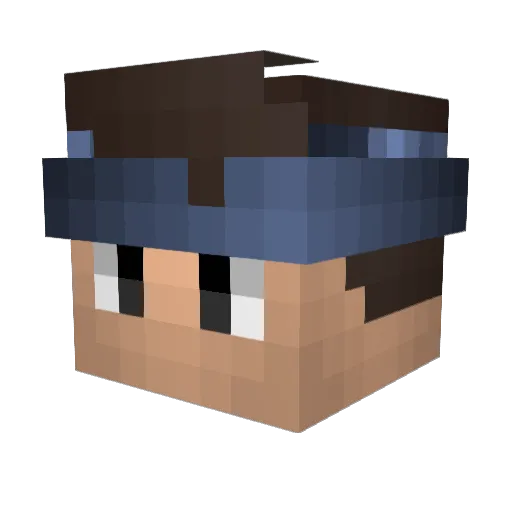 xVelkoz Minecraft avatar head, 3D render