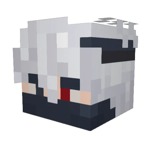 xVellichor Minecraft avatar head, 3D render