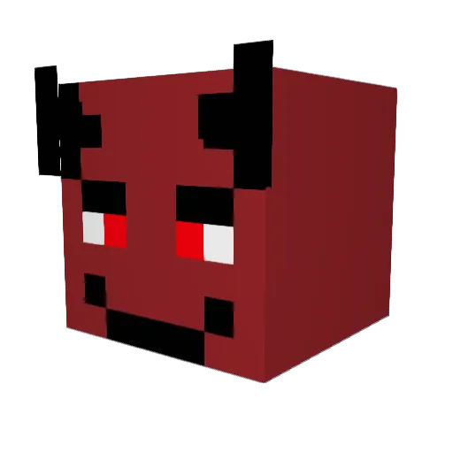 xVelns Minecraft avatar head, 3D render