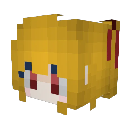 xVench Minecraft avatar head, 3D render