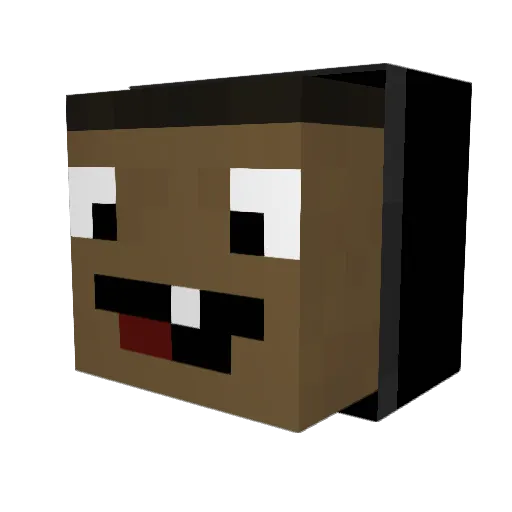 xVenqx Minecraft avatar head, 3D render