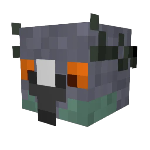 xVern0x Minecraft avatar head, 3D render