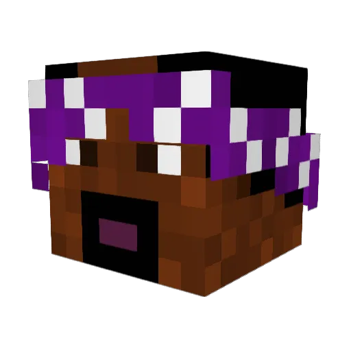 xVersi_ Minecraft avatar head, 3D render