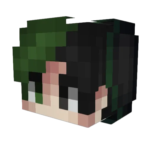 xVezzyTR Minecraft avatar head, 3D render
