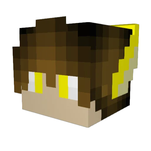 xViego Minecraft avatar head, 3D render