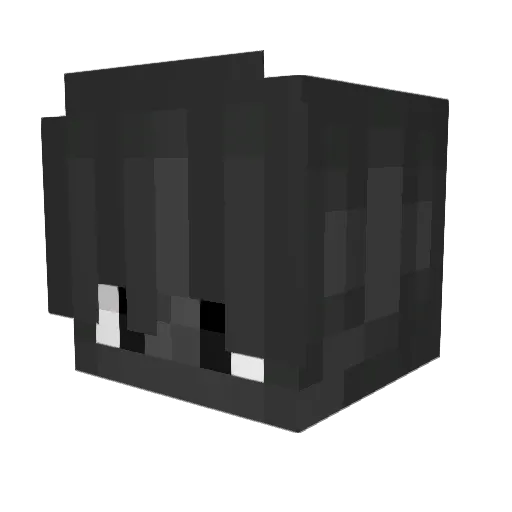 xViks Minecraft avatar head, 3D render