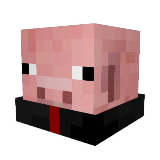 xVitelx Minecraft avatar head, 3D render