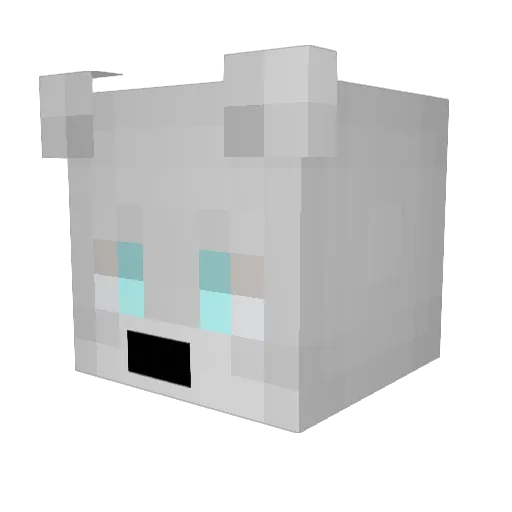 xVlad Minecraft avatar head, 3D render