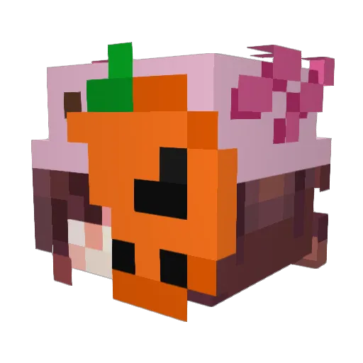 xVocal_ Minecraft avatar head, 3D render
