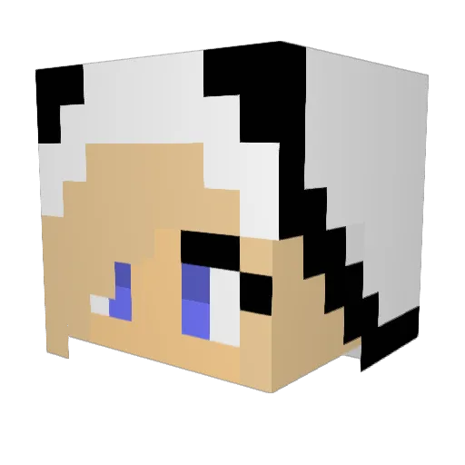 xVoidPhoenix Minecraft avatar head, 3D render