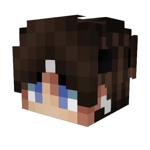 xVyrid Minecraft avatar head, 3D render
