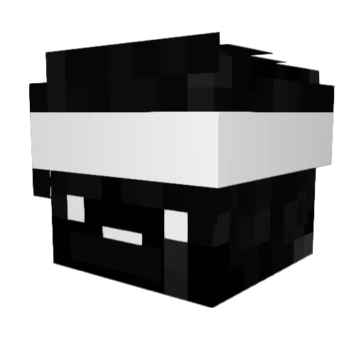 xVz7777 Minecraft avatar head, 3D render