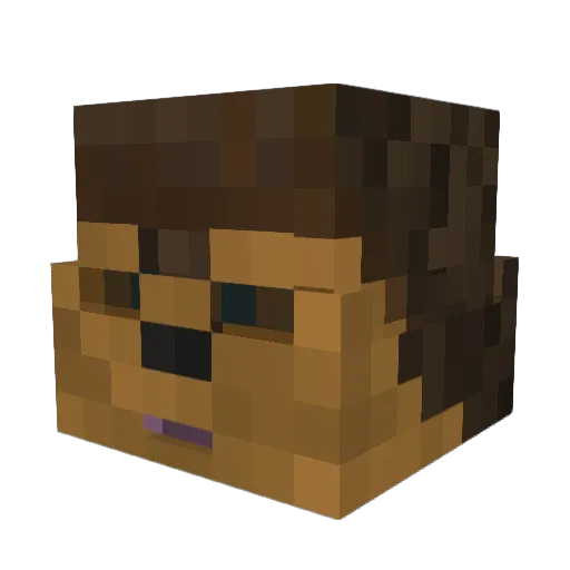 xWICKITx Minecraft avatar head, 3D render