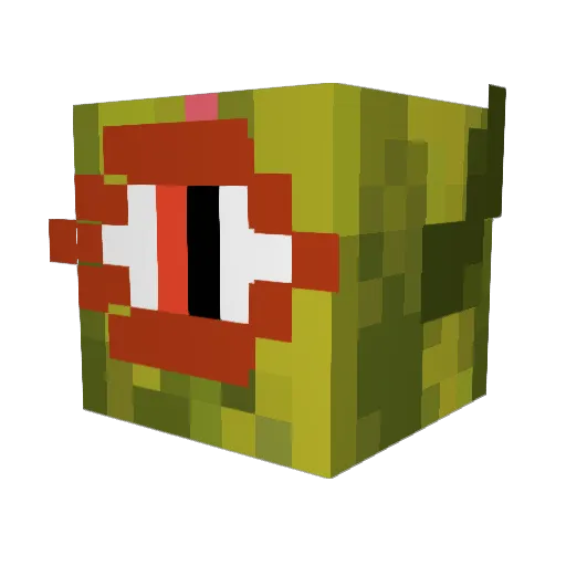 xWYLDEx Minecraft avatar head, 3D render