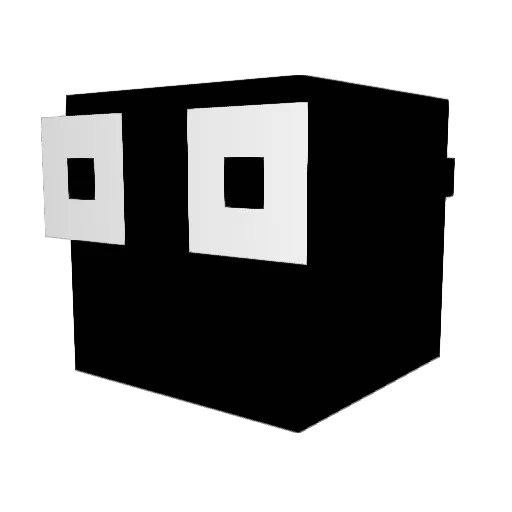 xWaki Minecraft avatar head, 3D render