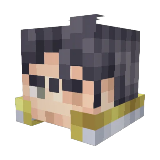 xWalker Minecraft avatar head, 3D render