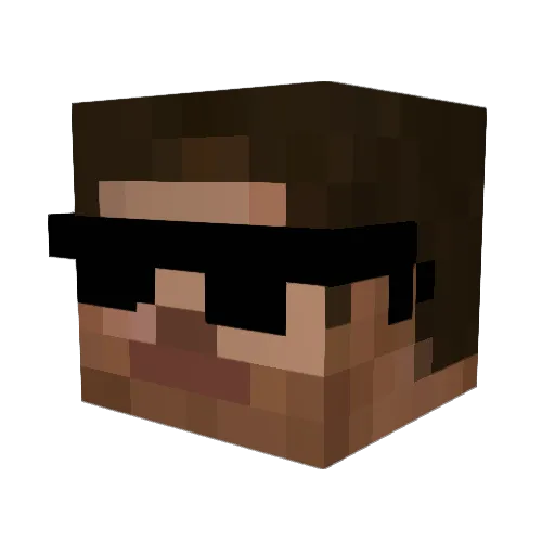 xWargool Minecraft avatar head, 3D render