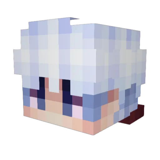 xWazaby Minecraft avatar head, 3D render