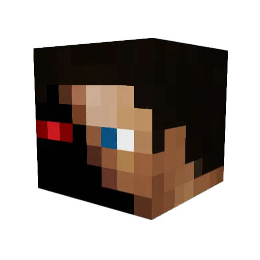 xWeeker Minecraft avatar head, 3D render