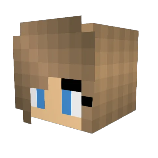 xWeyhe Minecraft avatar head, 3D render