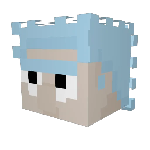 xWinters2101x Minecraft avatar head, 3D render