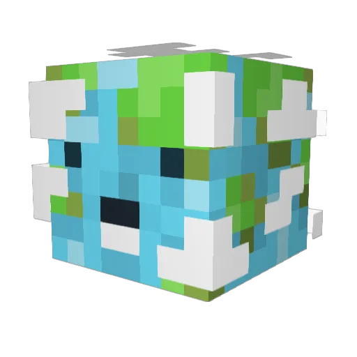 xWizzyz Minecraft avatar head, 3D render