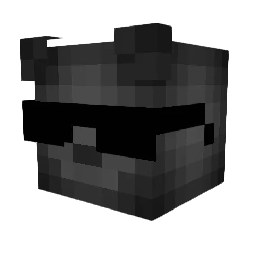 xWoRo Minecraft avatar head, 3D render