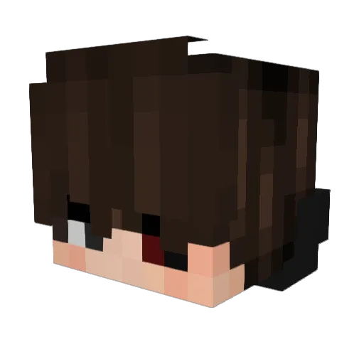 xWoif Minecraft avatar head, 3D render