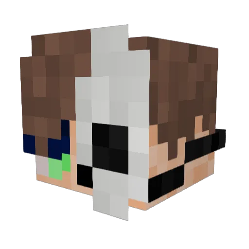 xWurzelseppx Minecraft avatar head, 3D render