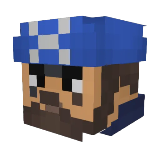 xWynter Minecraft avatar head, 3D render