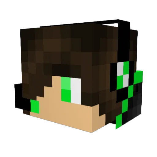 xXAgentBlackXx Minecraft avatar head, 3D render