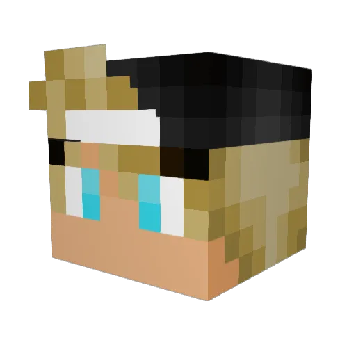 xXAkyXx453 Minecraft avatar head, 3D render