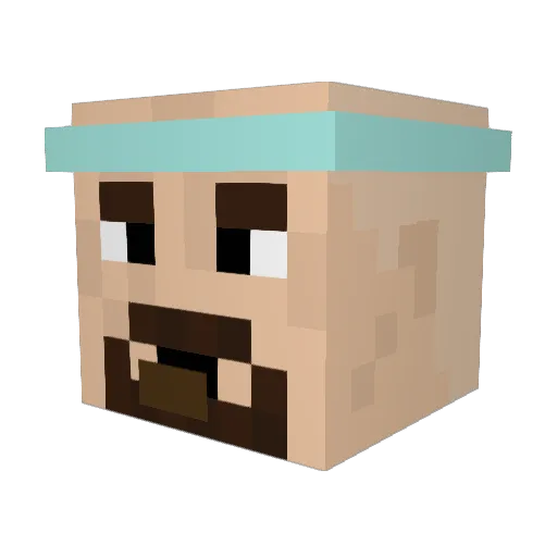 xXAlexX9 Minecraft avatar head, 3D render