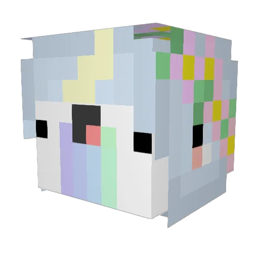 xXAsianHoboXx Minecraft avatar head, 3D render