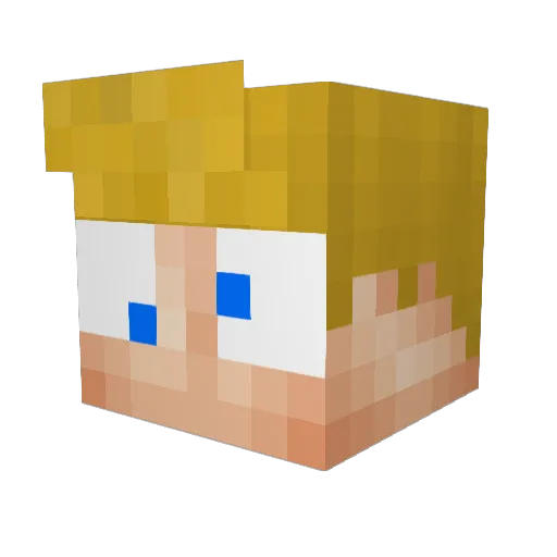 xXBa5tiXx Minecraft avatar head, 3D render
