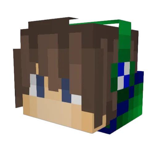 xXBamonXx Minecraft avatar head, 3D render