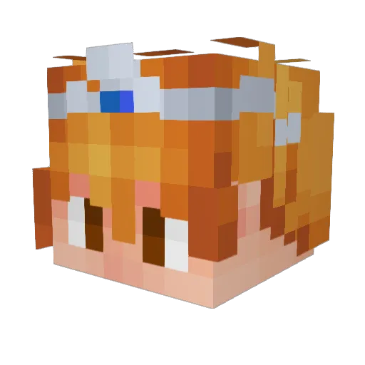 xXBastianXxA Minecraft avatar head, 3D render