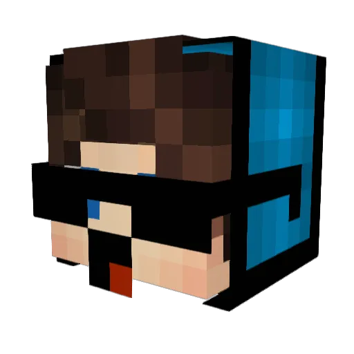 xXBizziXx Minecraft avatar head, 3D render