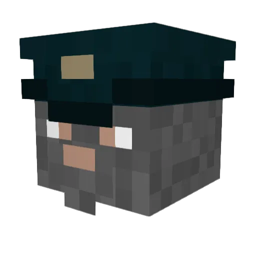 xXBlackwolfXx Minecraft avatar head, 3D render